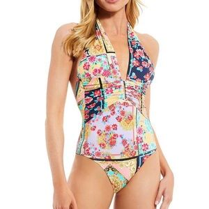 Johnny Was Multicolor Halter One Piece Swimsuit. 
Never worn! New without tags.
